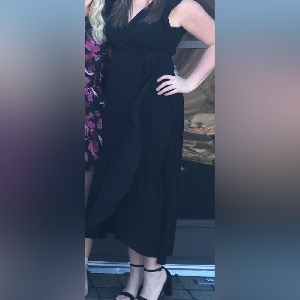 Bar iii tie midi dress